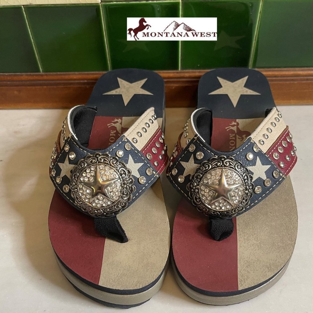 NWOB - Montana West Texas Sandals  Size 8